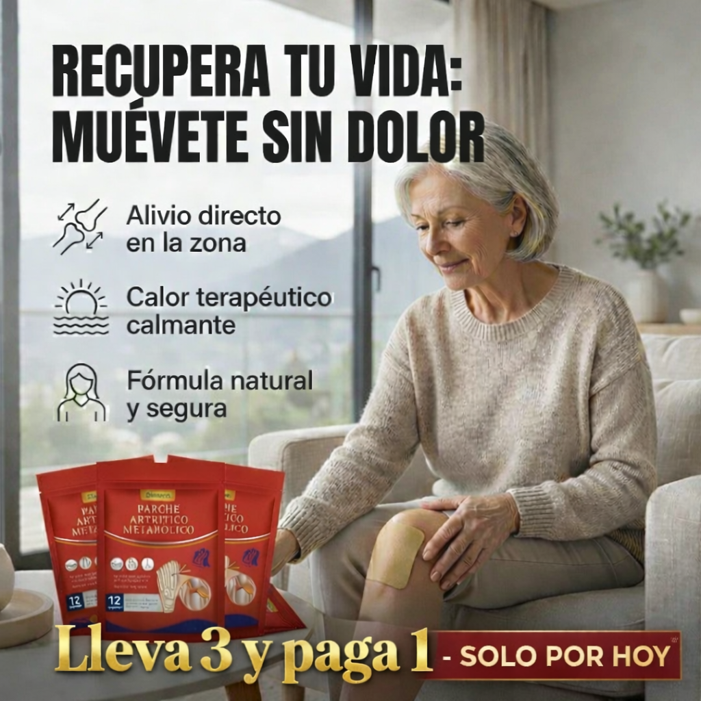 Parches para alivio de Artritis. PROMO PACK 3x1, SOLO POR HOY!