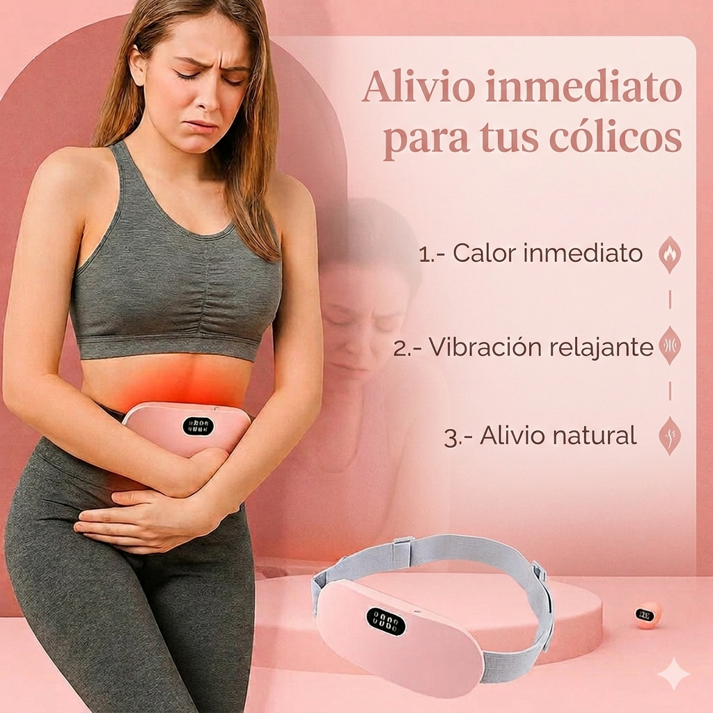 Cinturón térmico para alivio cólico menstrual de forma natural