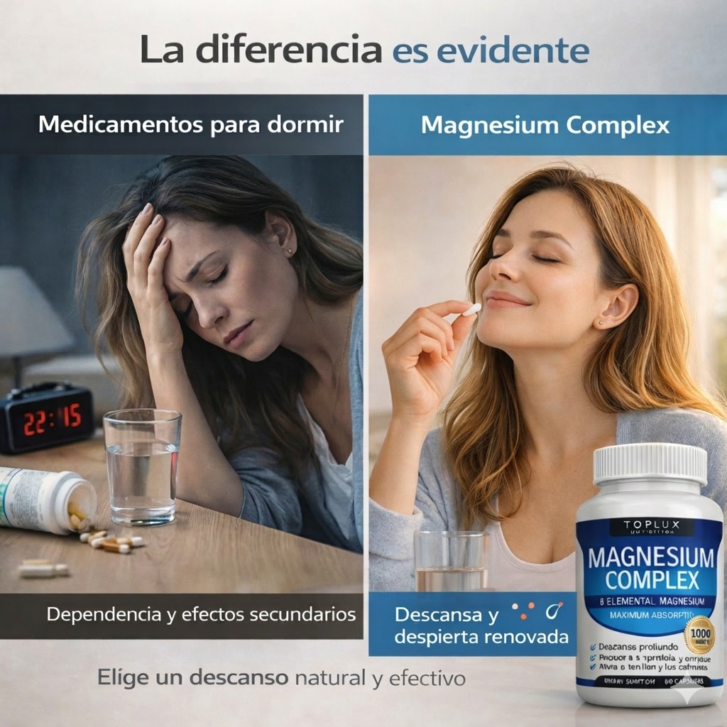 MAGNESIUM COMPLEX. Suplemento 8 tipos de magnesio. 1000mg