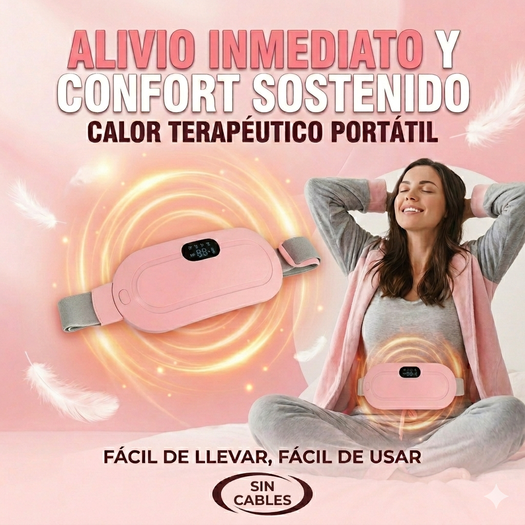 Cinturón térmico para alivio cólico menstrual de forma natural